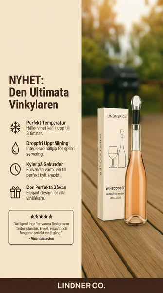 Bastoncino in acciao inox per raffreddare il vino